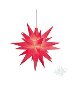 Herrnhuter Miniaturstern rot ca. 8 cm mit LED