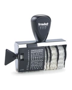 Trodat Wortbandstempel 1117 mit Datum 4 mm  