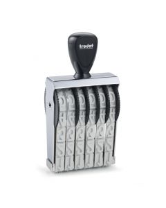 Trodat Classic Ziffernstempel 6-stellig 18 mm 77x18 mm  