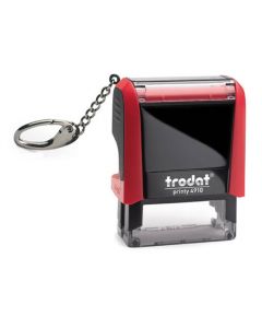 Trodat Printy 4910-S mit Schlüsselanhänger ROT BLAU