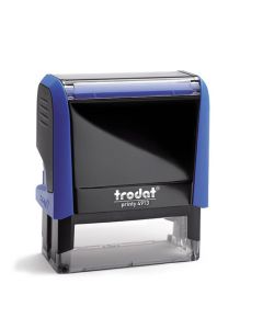 Trodat Printy 4912 Hochzeitsstempel mit Motiv HO – HO1 Wir heiraten – 5 Kissenfarben BLAU BLAU