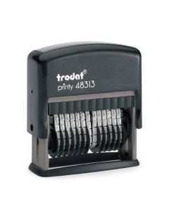 Trodat Printy 48313 Ziffern/Numeroteur 44x3,8 mm  BLAU