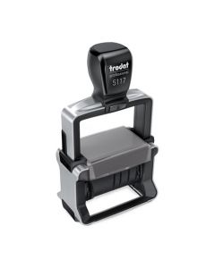 Trodat Professional 5117 4.0 Wortbandstempel mit Datum 47x4 mm  BLAU