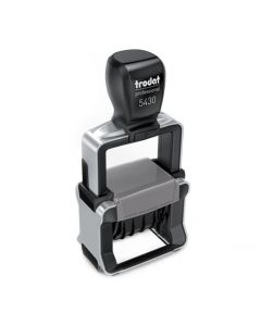 Trodat Professional 5430/L 4.0 Datumstempel blau/rot mit Lagertext  ZWEIFARBIG