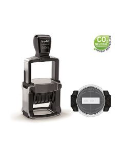 Trodat Professional 54045 Datumstempel mit Text rund oder oval bis 45x45 mm  BLAU