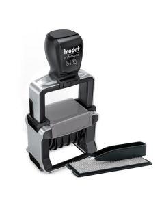 Trodat 5435 4.0 Typo-Dater Kissen blau/rot zum Selbersetzen 41x24 mm  ZWEIFARBIG