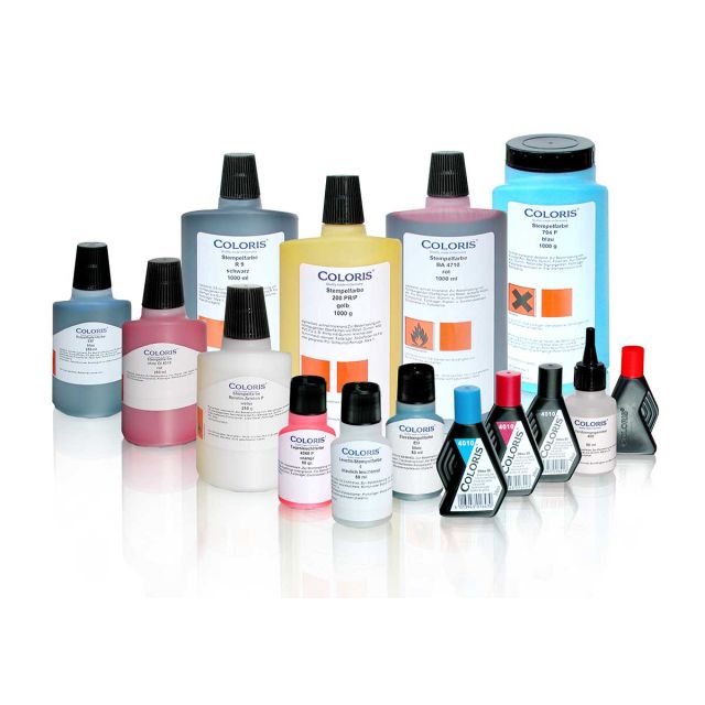COLORIS 337 Stempelfarbe 1 Liter für PE-Folie und Kunststoffe  SCHWARZ