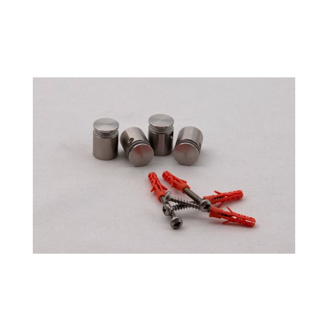 Edelstahl-Distanzhalter für Schilder, 4 Stück  