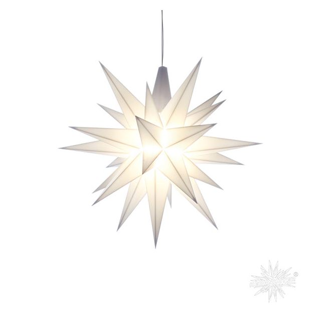Herrnhuter Stern weiss ca. 13 cm mit LED  