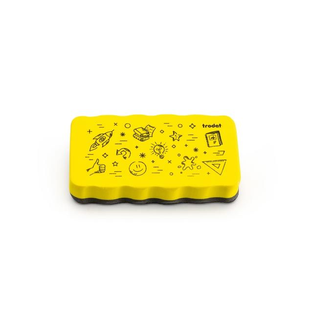 trodat magnetischer Whiteboard Schwamm gelb  