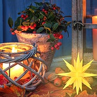 Herrnhuter Sterne als traditionelle Weihnachtsdekoration